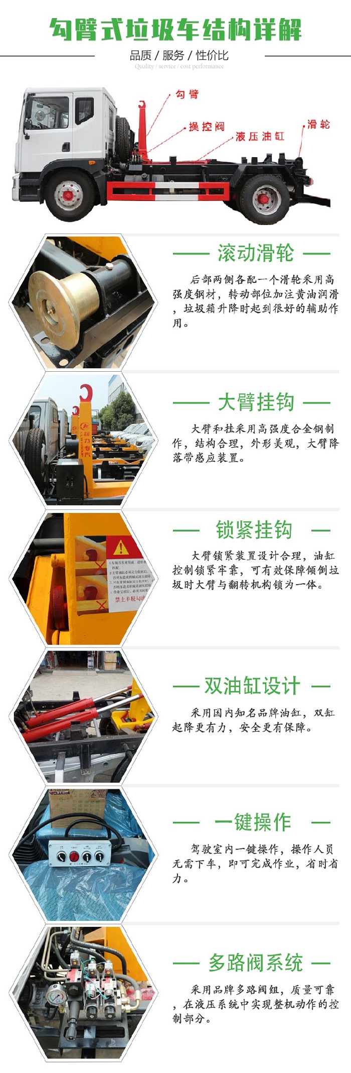 3方勾臂垃圾箱